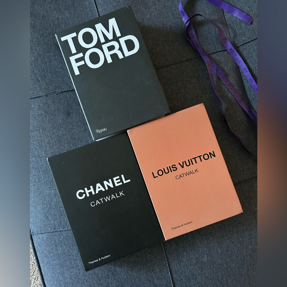 Chanel, Louis Vuitton, Tom Ford book bundle